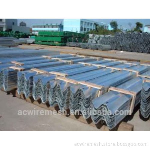 galvanized steel highway guardrail